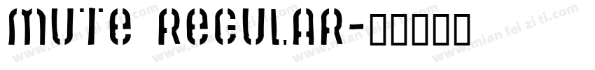 Mute Regular字体转换